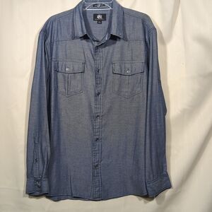 Rock & Republic Chambray Blue Casual Shirt